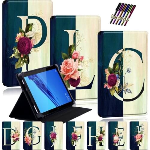 Print Tablet Case for MediaPad T1 7.0/T1 8.0 /T1 10/T2 10 Pro/T3 7.0/T3 8.0/T3 10 9.6/T5 10 Stand Cover Folding Protective Case