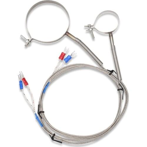 400 °C Ring K Thermocouple Sensor High Quality Stainless Steel Detector 1/2/3/4/5 Meter Cable Industrial Temperature Controll