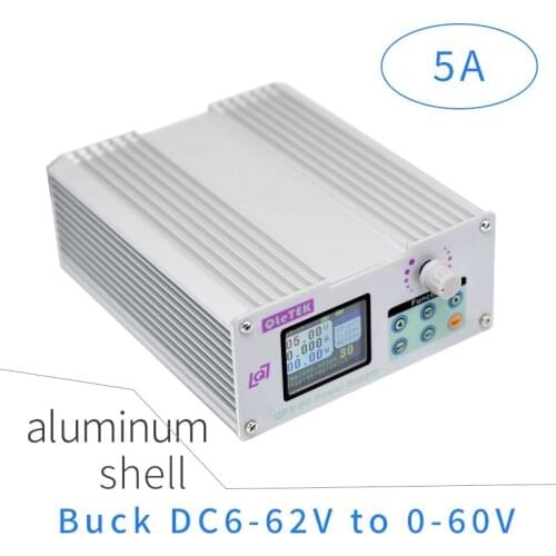 DC-DC Voltage current Step-down Power Supply module buck Voltage converter voltmeter 60V 5A Buck CNC color screen aluminum shell