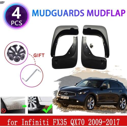 For Infiniti FX FX35 FX37 FX50 QX70 2009 2010 2011 2012 2013 2014 2015 2016 2017 Mudguards Mudflap Fender Mud Splash Accessories