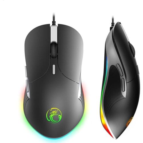 Ergonomic RGB Light Backlight Game USB Wired Gaming Mouse For Computer Laptop Notebook Desktop PC Gamer Mause
