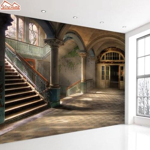 ShineHome-Brick Photo Wallpaper Black White Wallpapers for 3 d Living Room Rose Flower Household Wall Paper Classical Cafe Decor