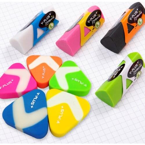 YPLUS Cute Kawaii Triangular Pencil Rubber Eraser for kids and students