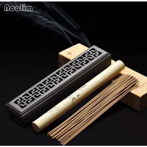 NOOLIM Ceramic Incense Burner Joss Stick Incense Box Home Fragrance Buddhist Sandalwood Tibetan Incense Censer