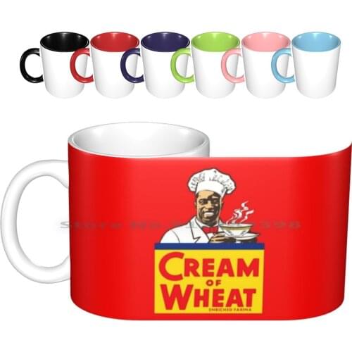 Cream Of Wheat Ceramic Mugs Coffee Cups Milk Tea Mug Cream Of Wheat Farina Flour Vintage Food Kitchen Cooking Cook Creative
