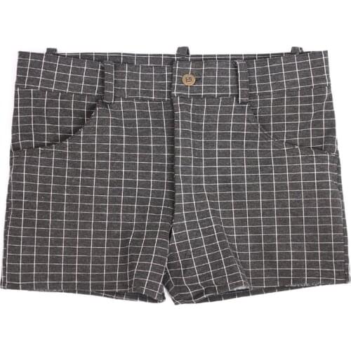 Plus Size Plaid Cotton Shorts Men Short Pants Casual Board Bermudas Pantalones Cortos Hombre Running Boxer Shorts Mini Spodnie
