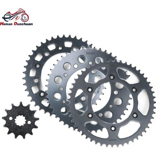 520 13T 43T 47T Motorcycle Drive Chain and Front Rear Sprocket Set for Honda XR250 III S Baja 1996 520-13T 520-43T XR 250