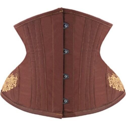 12 Steel Boned Slimming Bodice Underbust Sexy Corset Embroidery Strap Corset To Wear Out Floral With Women Bustier Lingerie Top