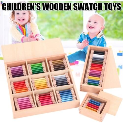 Hot Selling Early Education Color Card Toys Sensory Training Educational Toys For Toddlers Wooden Box Set LBV