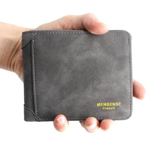 New frosted mens wallet short large capacity fashion casual wallet wallet multifunctional business wallet