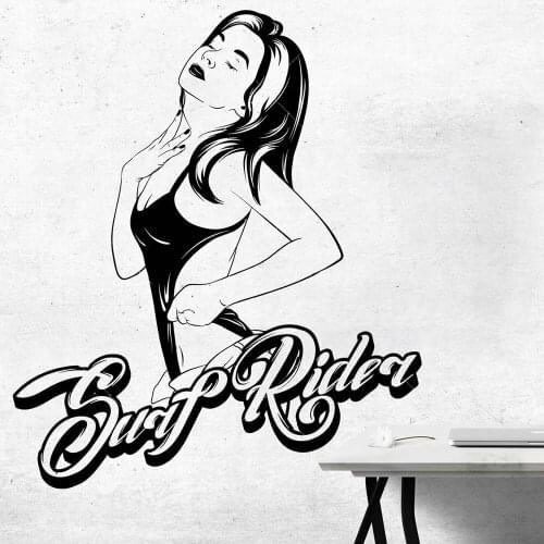 Surfing Wall decal Aloha Wave Surf rider Ocean Slip Surf school Water Surf board Wall Sticker Vinyl Decal Art Room Decor C955