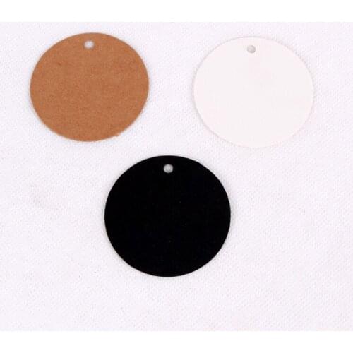 New Arrival Free Shipping 5cm Mini Wedding Decoration 100pcs/lot white Paper Tags Round Label Wedding Gift Hang Tag DIY Food Tag
