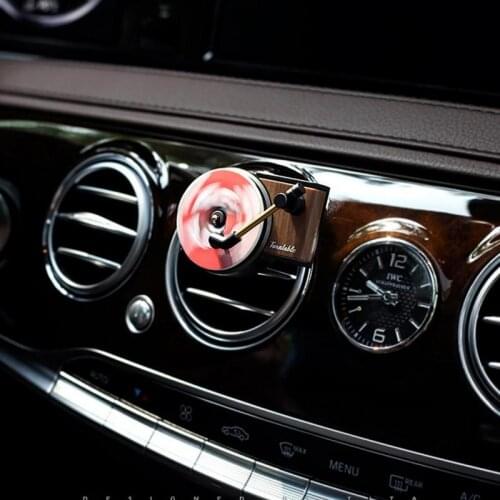 Car Air Freshener Auto Retro Phonograph Turntable Air Vent Clip Parfum Flavoring Aromatherapy Car Interior Accessories