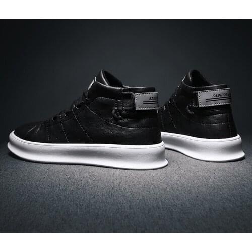 Causal leather hombre Sneaker casual sneaker 2020 Mens Casual sport shoes hot sports flat men fashion black loafers leisure man