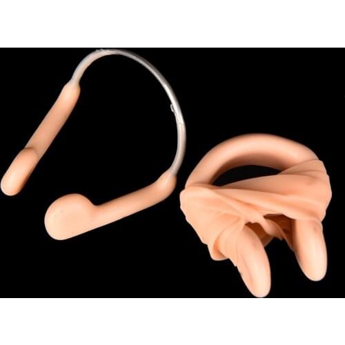 Swimming Durable No-skid Soft Silicone Steel Wire Nose Clip For Swimming Diving Water Sports