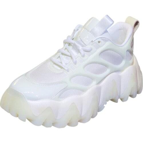 RASMEUP Mesh Breathable Womens Chunky Sneakers 2020 Fashion Mixed Colors Platform Sneakers Ladies Trainers Footwear