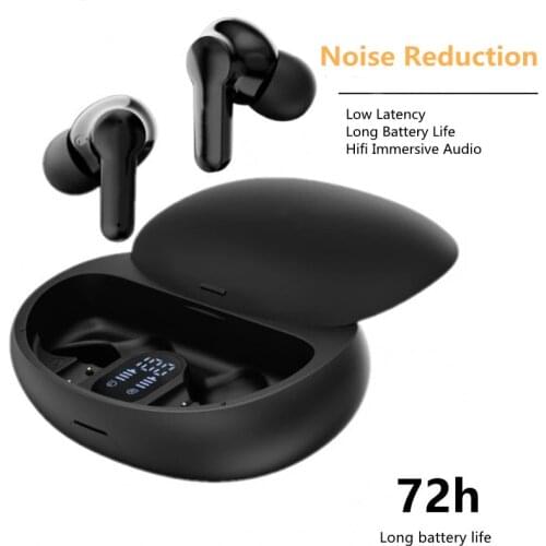 TWS Wireless Bluetooth 5.1 ANC Noise Canceling Earbuds Sport Waterproof Earphone Low Latency Gaming Long Battery Touch Headsets