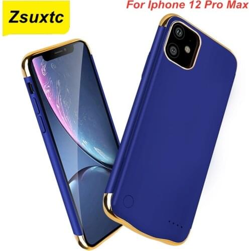 For iphone 12 Pro Max Power Case 6000 Mah 6.7 Inch Ultra Thin For iphone 12 Pro Max Battery Charger Case Cover Power Bank