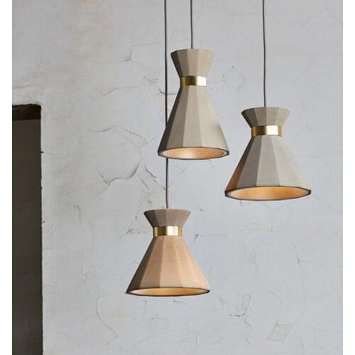 Castle Mermaid Pendant Light LED E27 grey pendant lamp Cement industrial hanging lamp Shop Bar Counter dining room hanging lamp