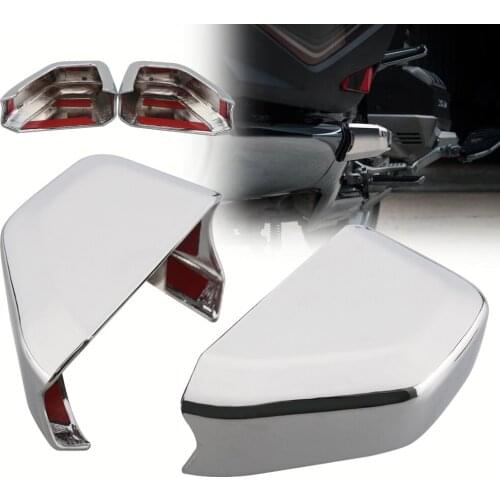 Motorcycle ABS Chrome Saddlebag Guard Covers For HONDA Goldwing GL1800 GL 1800 F6B 2018 2019 2020