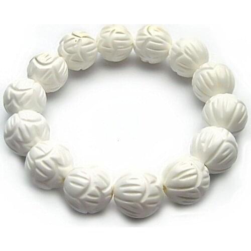 Female couple lotus clam Tridacna Beads Bracelet Tridacna