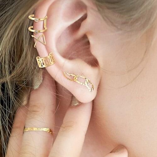Earring For Woman Brincos Clip Earring Simple Ear Bone Cuff Left Ear Clips Earrings For Women Jewelry