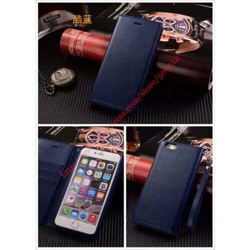 200pcs A Quality Case for iPhone 7 /7 plus Cases Luxury Leather Wallet Card Case Vintage Flip Vintage/fashion Cover by DHL EMS