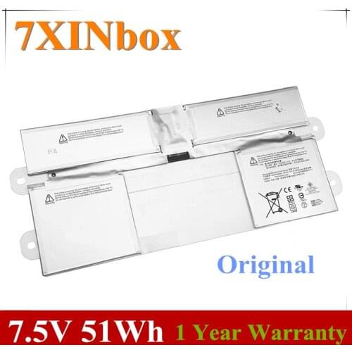 7XINbox 7.5V 51Wh Original G3HTA024H Laptop Battery For Microsoft Surface BOOK 1 Keyboard base battery G3HTA023H G3HTA021H