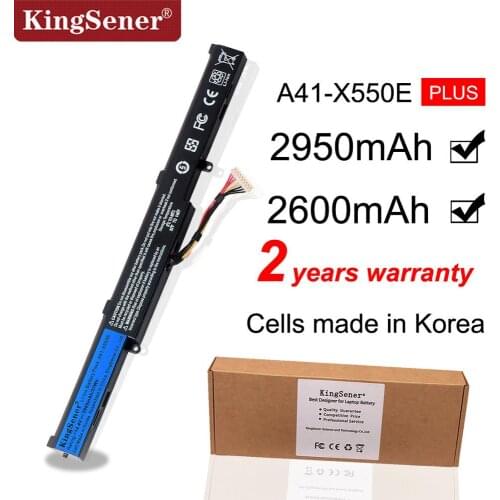 KingSener Korea Cell A41-X550E Battery for ASUS X751M X751MA X751L K751L X750JA 450E R752MA R752L X450 X550V X450E 14.4V 2600mAh