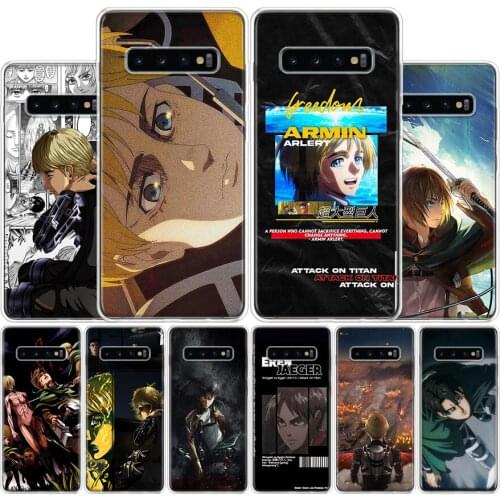 Armin Arlert Attack On Titan Phone Case For Samsung Galaxy A51 A71 A70S A50S A30S A10 A20E A40 A41 A01 A21 A6 A7 A8 A9 Shell Cov