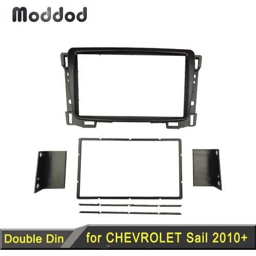 Radio Fascia for Chevrolet Sail Double 2 Din DVD Stereo Panel Dash Mount Install Trim Kit Refit Frame