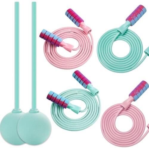 2Pcs/Set Fitness Cordless Jump Cord Adjustable Skipping Rope for Men Women Kids