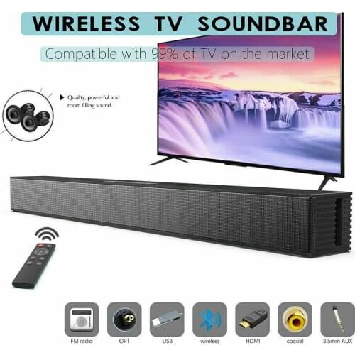 Home Theater Wall-Mounted Bluetooth Speaker TV Computer Soundbar Echo Wall Sound Blaster Soundbox Stereo Subwoofer Music Center