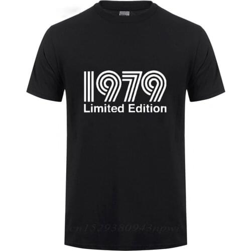 Cool 1979 Limited Edition Present T Shirt Funny 40th Birthday Gift For Husband Man Short Sleeve Round Neck Cotton Casual T-Shirt