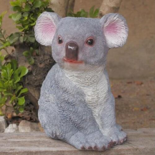 Courtyard Simulation Animal Cute Resin Koala Ornaments Outdoor Garden Villa Furnishing Crafts Landscape Lawn Accessories Decor