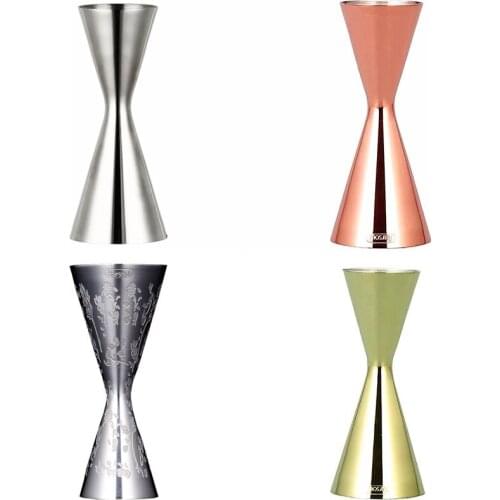 Carven Measuring Cup Tools Bar Measure Cocktail Jigger Bar Tools Bar Accessories Silver/Copper/Gold Barware