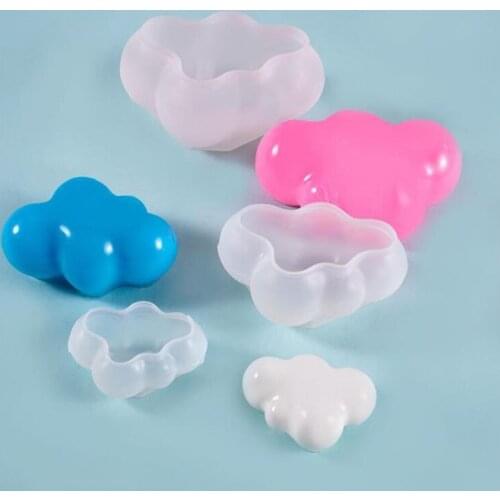 Cute 3D Cloud Shape Silicone Mold DIY Soap Candle Craft Jewelry Making Mould Handmade Tools Candy Baking Cake Decoration Tool