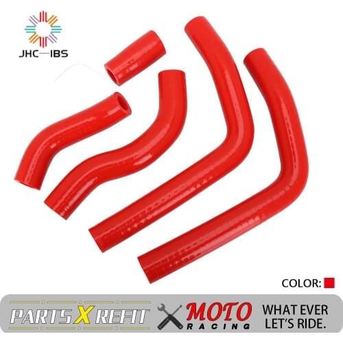 Motorcycle Red Water Pipe Silicone Radiator Coolant Hose For HONDA CR125 CR 125 05-08 2005 2006 2007 2008 Motocross