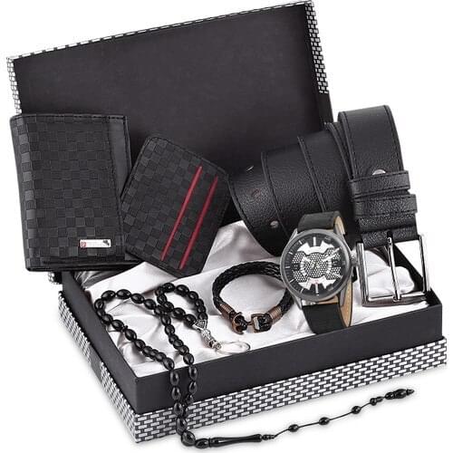 Mens Wrist Watch and Wallet Belt Keychain Wristband The BOILER PL-0252E2