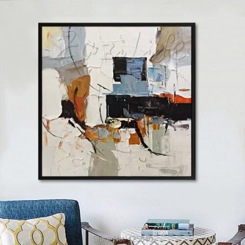 Nodic painting canvas oil painting for home decor wall pictures for living room Modern abstract color hand-painted quadros art