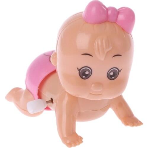 2021 New Twist Baby Crawling Crawl Doll Clockwork Doll Wind Up Toy For Boy Girl Party Gift