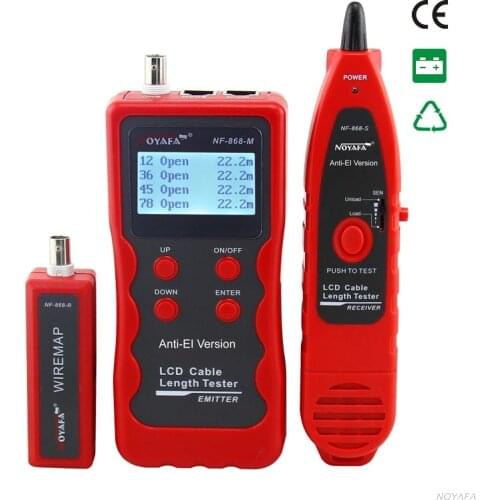 NOYAFA NF-868 RJ11 RJ45 Diagnose Tone BNC USB Metal Line Telephone Wire Tracker Networking Tools LAN Network Cable Lenght Tester