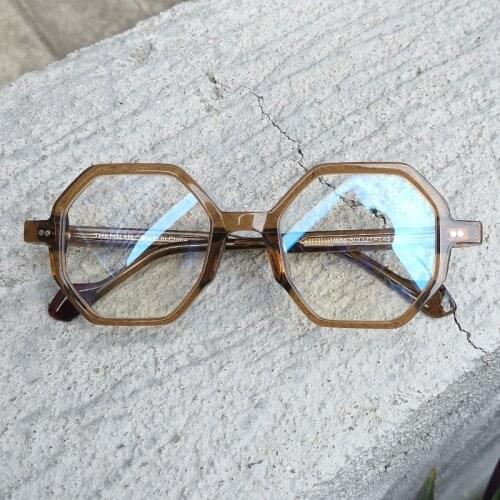 Irene Women Men Luxury Vintage Acetate Optical Eyewear Frame Female Male Prescription Glasses Spectacles Ladies Retro Eyeglasses