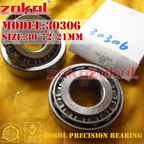 ZOKOL bearing 30306 7306E Tapered Roller Bearing 30*72*21mm