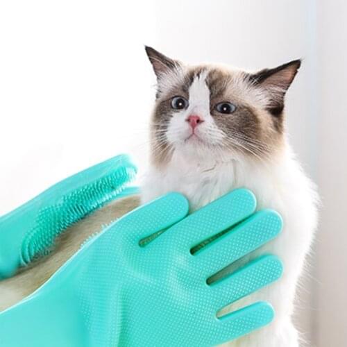 Anti Bite Rubber Hamster Gloves Protective Anit Bites Scratch Gloves Bathing Cleaning Small Pet Supplies