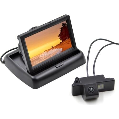 Special Car Camera for NISSAN QASHQAI X-TRAIL with 4.3 Inch Folding Car Monitor Car Backup Parking Monitor