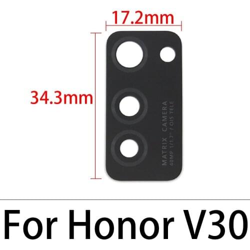 Rear Back Camera Glass Lens Cover For Huawei Honor V30 View 30 X10 With Sticker Adhesive Replacement Parts