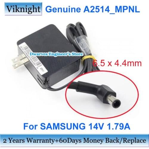 US Plug A2514_MPNL Laptop Adapter Charger 14V 1.79A 25W For Samsung C27F396FH S24F350FHN A2514-DPN A2514_DSM A2514_FPN A2514_RPN