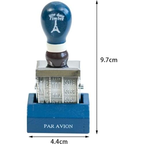 Vintage Wooden Handle Date DIY Stamp DIY Stamps for Scrapbooking Stationery