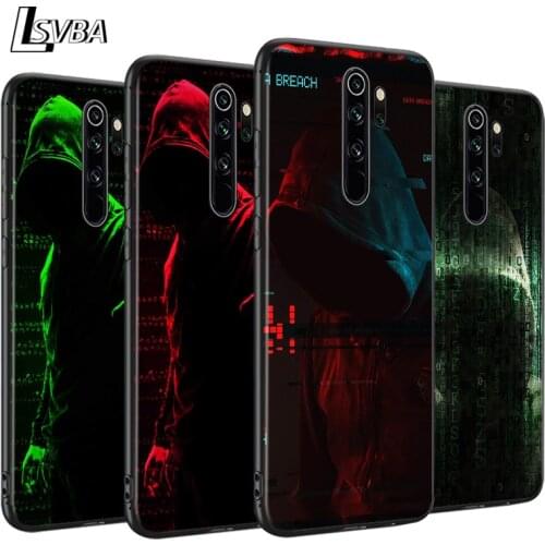 Bright Black Cover Cool Hacker Boy For Xiaomi Redmi Note 9 9S 8T 8 7 6 5A 5 4X 4 Pro Max Phone Case
